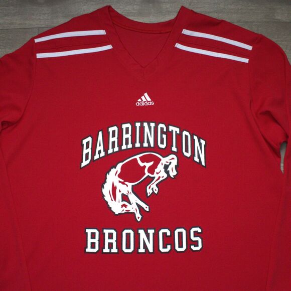 adidas Other - Barrington Broncos High School Adidas Hockey Jersey XL Red